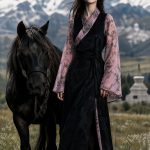 Lhasa Dress, Violet Sleeve